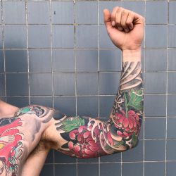Japan Full Arm Sleeve Tattoo